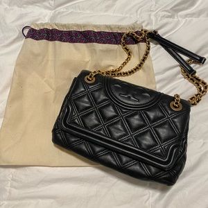 Tory Burch Fleming Quilted Leather Shoulder Bag